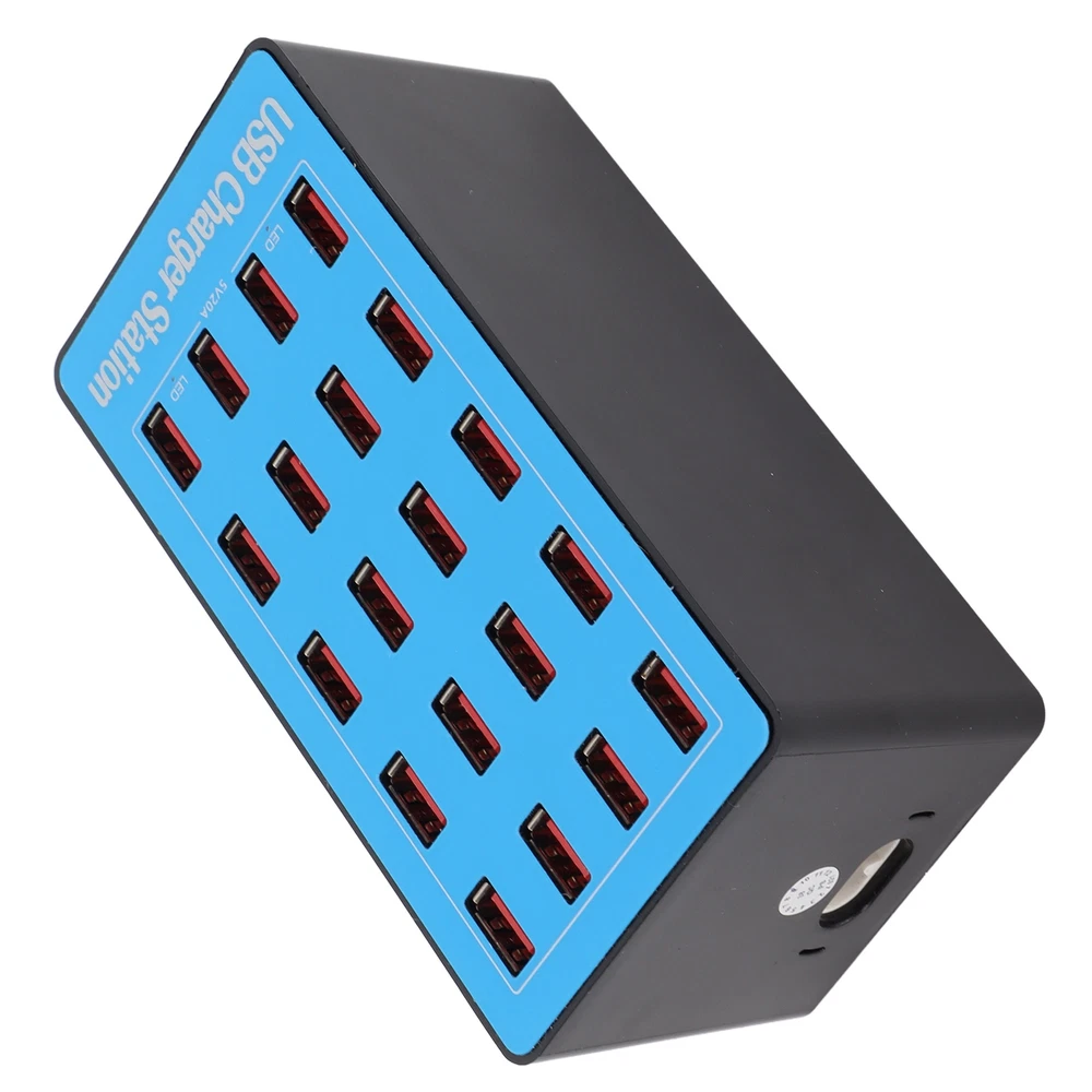 WLXA5+ 100W 20-Port USB Fast Charging Station Wall Power Adapter