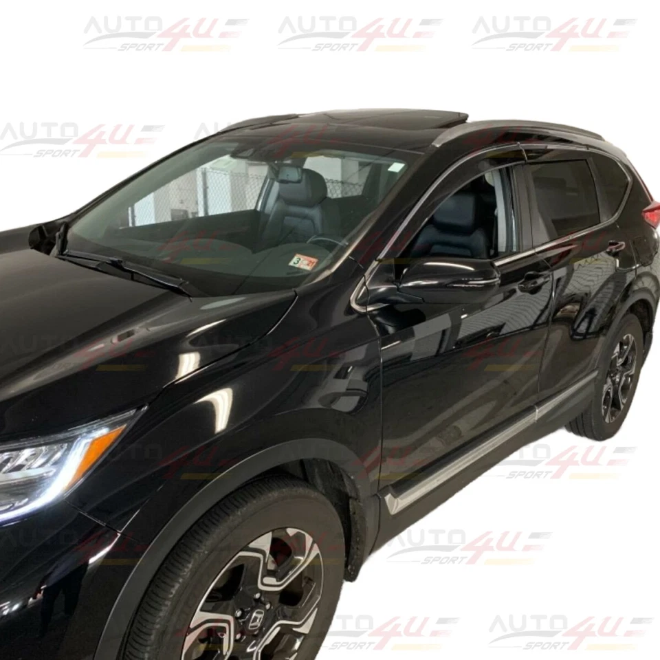 4PCS Window Vent Visors Sun Rain Guards Shade For Honda CR-V CRV 2017-2021 - Image 4 of 4