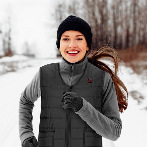 Heated Vest Warm Winter Warm Electric USB Jacket Men Women Heating Coat Thermal - Picture 12 of 23