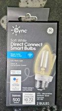 GE Cync 60W EQ Soft White Dimmable Smart LED Light Bulb 2 Pack