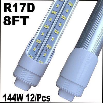 8Ft T8 LED Tube Light Bulbs 144W R17d HO 8Foot LED Shop Light 6500K Super Bright