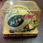 Santana Moss autographed mini helmet New York jets