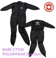 Vintage 90’s BARE CT100 POLARWEAR DRY SUIT MS Medium Short CANADA Diving Wetsuit