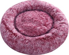 Calming Donut Dog Beds, 45 inches Round Cushion with Removable Washable Cover...