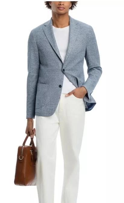 Casaco esportivo Vince masculino slim fit casual azul algodão 46R Rtl $598,00 - Imagem 2 de 4