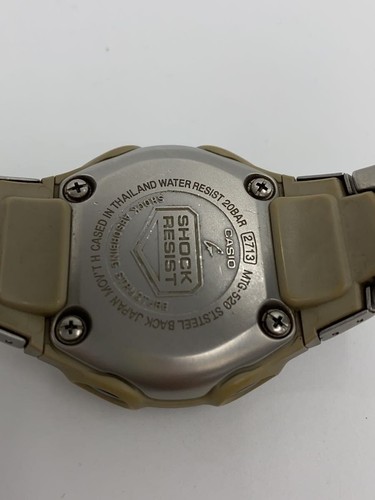 CASIO G-SHOCK MTG-520M-2AJF Silver Stainess Steel Quartz Digital Analog Watch - Picture 3 of 7
