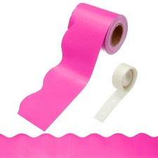 Bulletin Board Borders, 32.8ft Pink Border