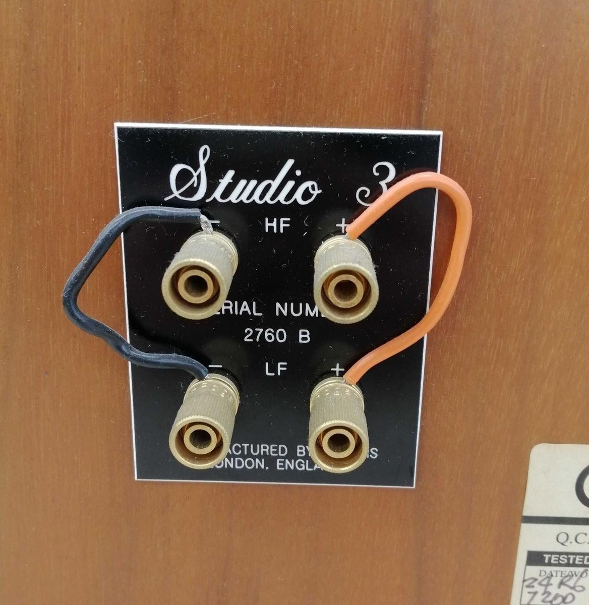 Rogers Studio 3 Speaker Pair BBC LS3/5A Cabinet SEAS Tweeter TMB01