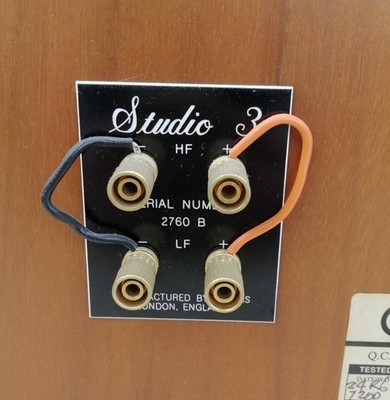 Rogers Studio 3 Speaker Pair BBC LS3/5A Cabinet SEAS Tweeter TMB01