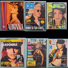 Madonna Italian Magazines from 1989 Lot of 6 ...