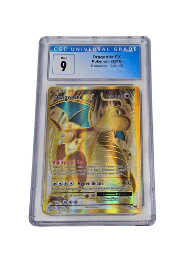 Dragonite EX 106/108 Evolutions Full Art Ultra Rare CGC 9 Mint 7303