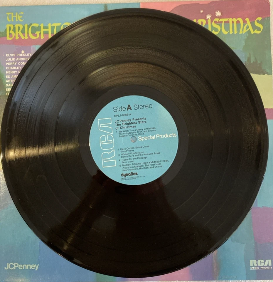Lot#1 LP The Brightest Stars Of Christmas JCPenny 1974 DPL1-0086 N-Mint Vinyl - Image 3 of 4