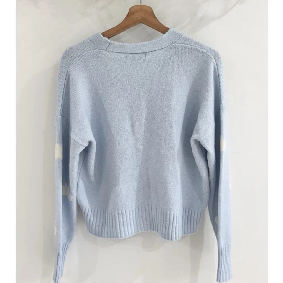 Женский укороченный кардиган Bisou Bisou Cloud Light Blue размер маленький - Изображение 3 из 4