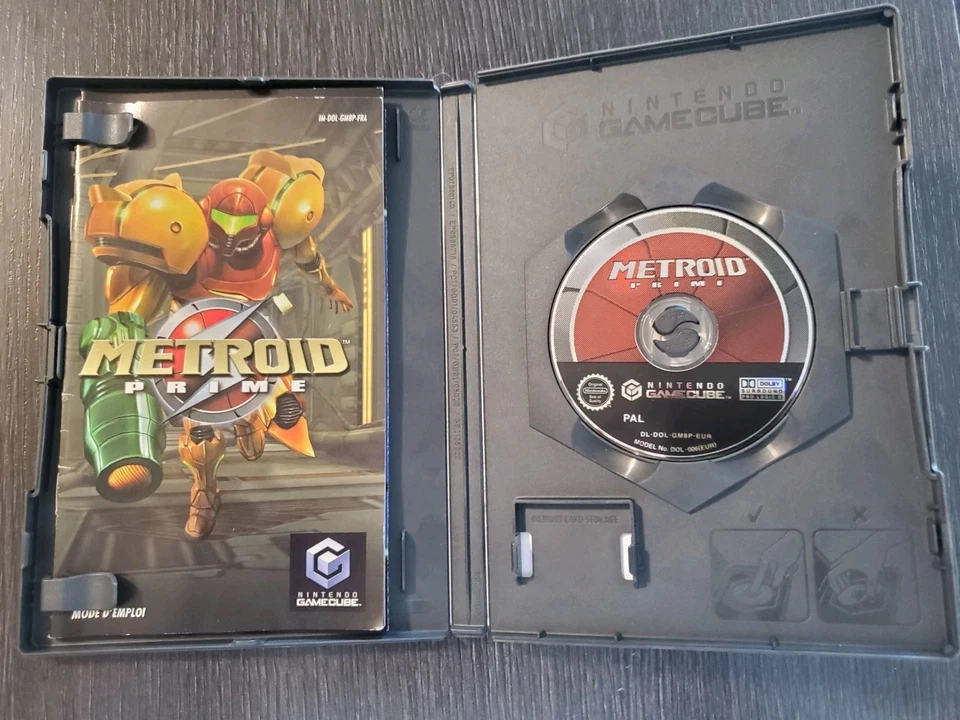 Metroid Prime (Nintendo GameCube, 2002) Complete CIB With Fr Manual CD Like New  - Image 3 of 4