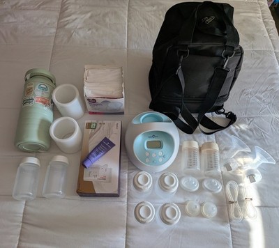 Spectra S1 Double Electric Breast Pump Closed System 24mm w/ Accessories 