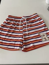 Ryoko Rain Stranger Things Rainbow Striped Athletic Shorts Mens XXL