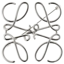 LOEWE Anagram Brooch 111.25.020 Metal Palladium (Silver) [Used] S-159021 Price