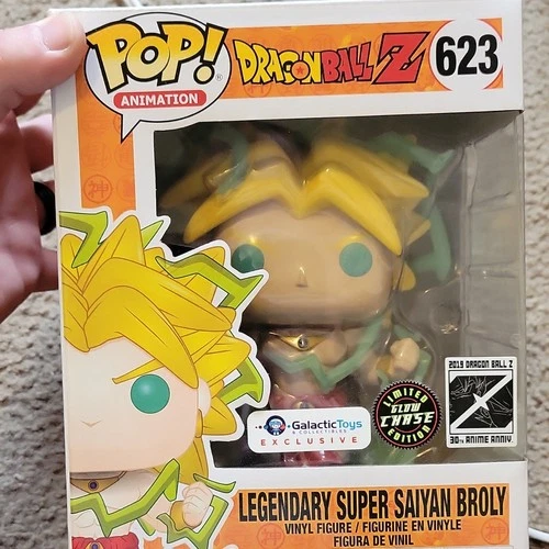 Funko Pop! Dragon Ball Z Broly Galactic Toys Exclusive Glow Chase Vinyl