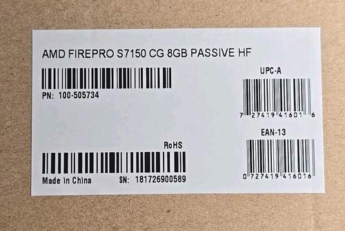 AMD FIREPRO S7150 8GB GPU VIRTUALIZATION + FREE GIFTS NEW CHARITY - Picture 3 of 23