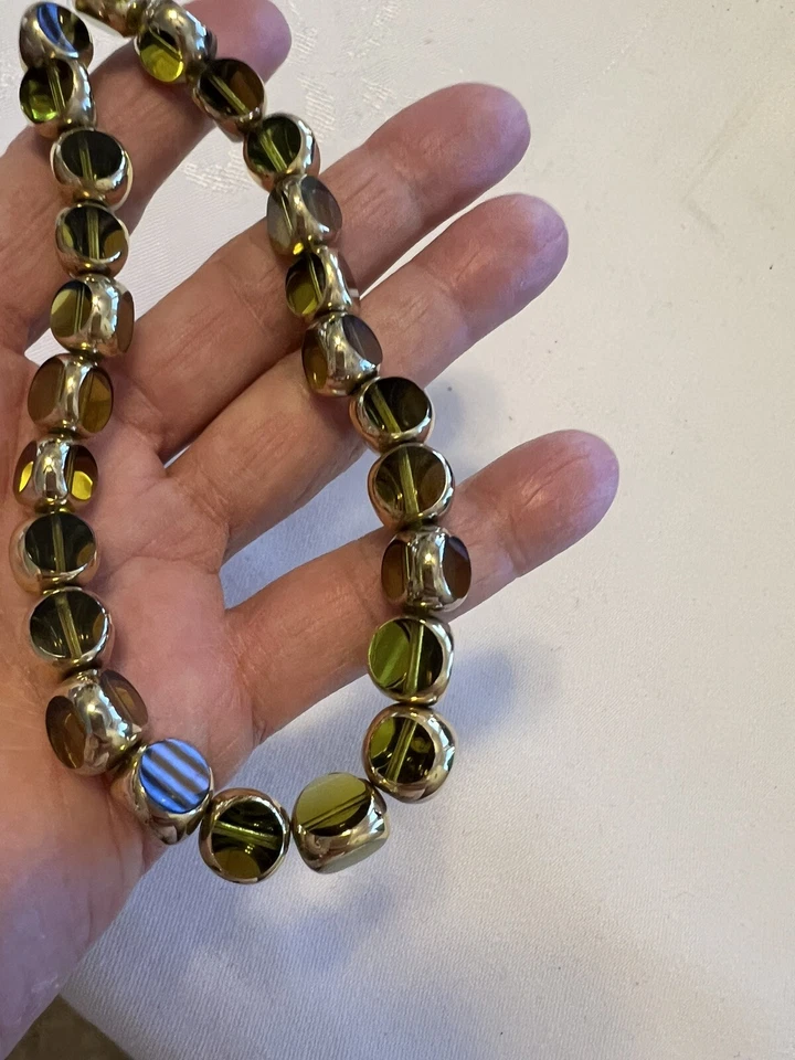 Cristais Swarovski vintage contas CATEDRAL com ouro 22KT 10mm “NOVO” e muito raro - Imagem 4 de 4