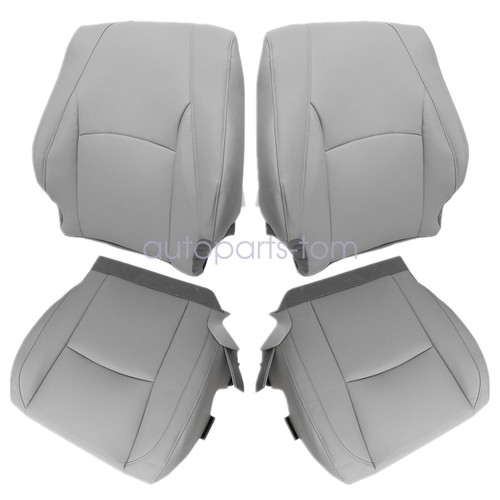 For 2004 2005 Lexus RX330 Driver & Passenger Bottom &Top Leather Seat Cover Gray - Picture 3 of 21