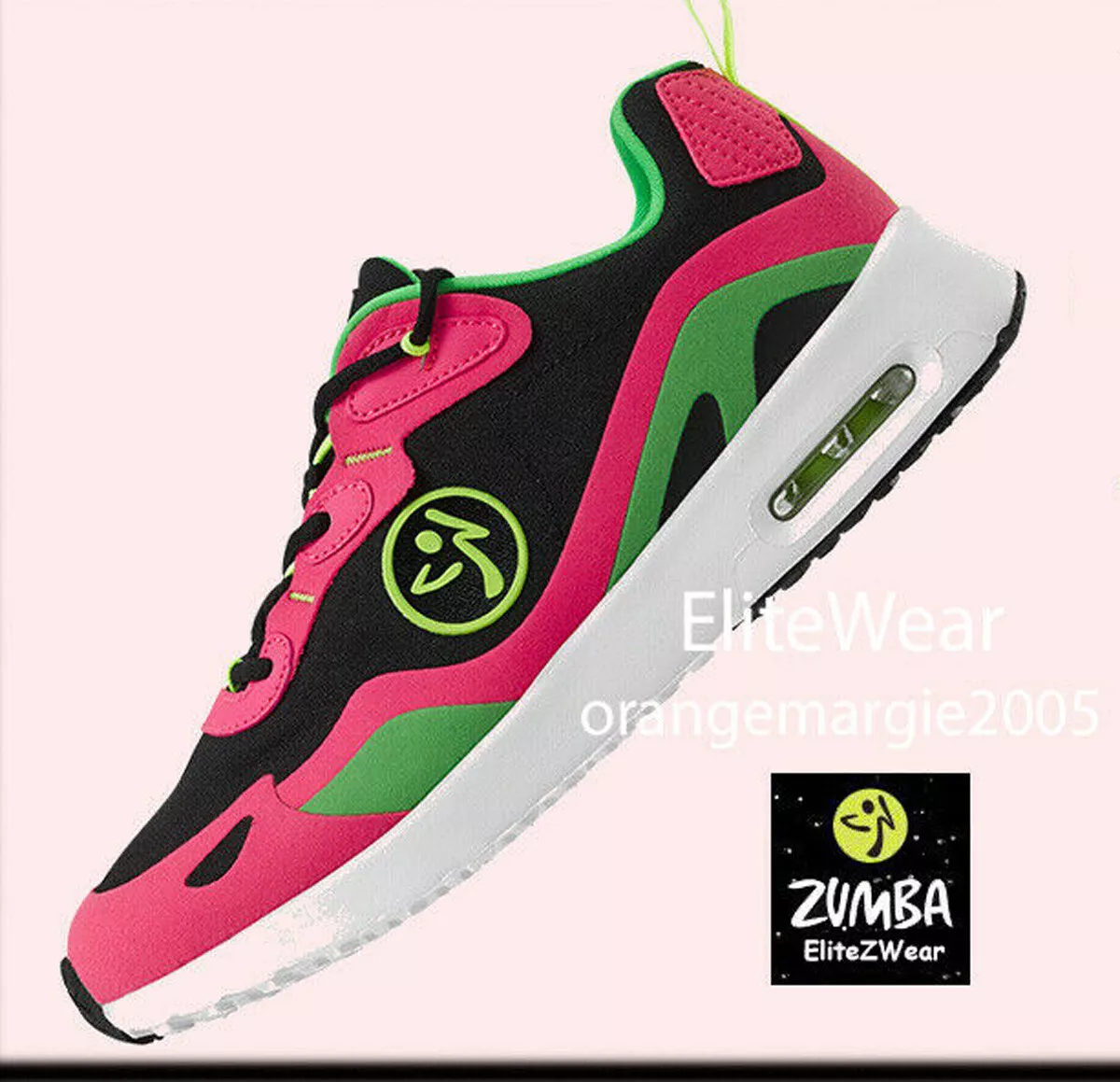 Guijarro Motivación Energizar Zumba Shoes Dance Trainers Sneakers Lo Top Kicks Impact Max Support-Orlando  ZCon | eBay