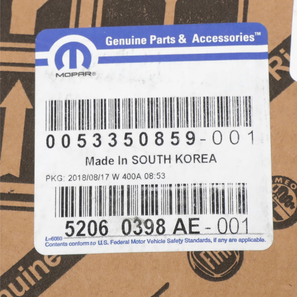 Buje y cojinete de freno delantero OEM NUEVO MOPAR 2011-2017 Jeep Wrangler 52060398AE Foto 4 de 4