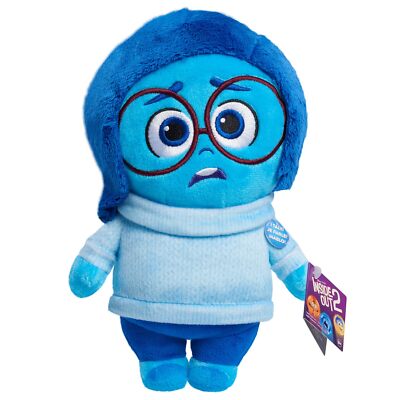 Disney Pixar Inside Out 2 Talk It Out Sadness Plush 7.5 Inch Talking Toy
