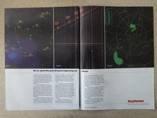 1/1987 PUB RAYTHEON PLASMA DISPLAY RADAR SONAR ATC US NAVY AIR FORCE ORIGINAL AD