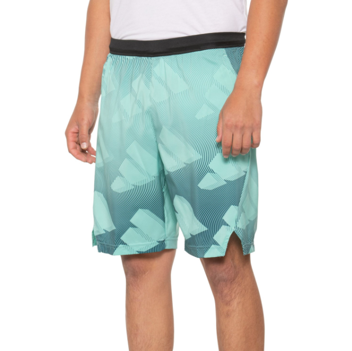 Adidas Athletic Shorts Mens Medium Acid Mint M AXIS WNN AOP Shorts