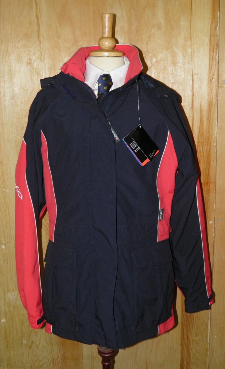 Veste D'équitation John Whitaker, Noire Avec Détails Rouges, Taille 7/8 Ans, Neuve
