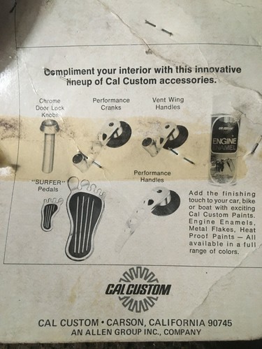 VINTAGE Cal Custom #2077 T SHIFT HANDLE KNOB NEW IN PACKAGE NOS - Picture 5 of 5