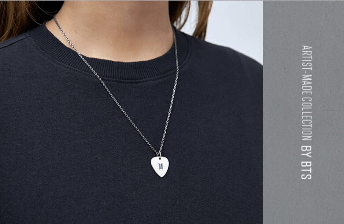 SHIP NOW] BTS SUGA Artist Made Collection Guitar Pick Necklace