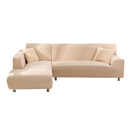 2pcs Sofa Cover L Shape Couch Slipcover Stretch Soft 2+2/2+3/3+3/3+4 Seater - Bild 20 von 23