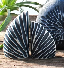 Handmade Porcelain Salt and Pepper Shakers Modern Art Deco Unique Kitchen Decor