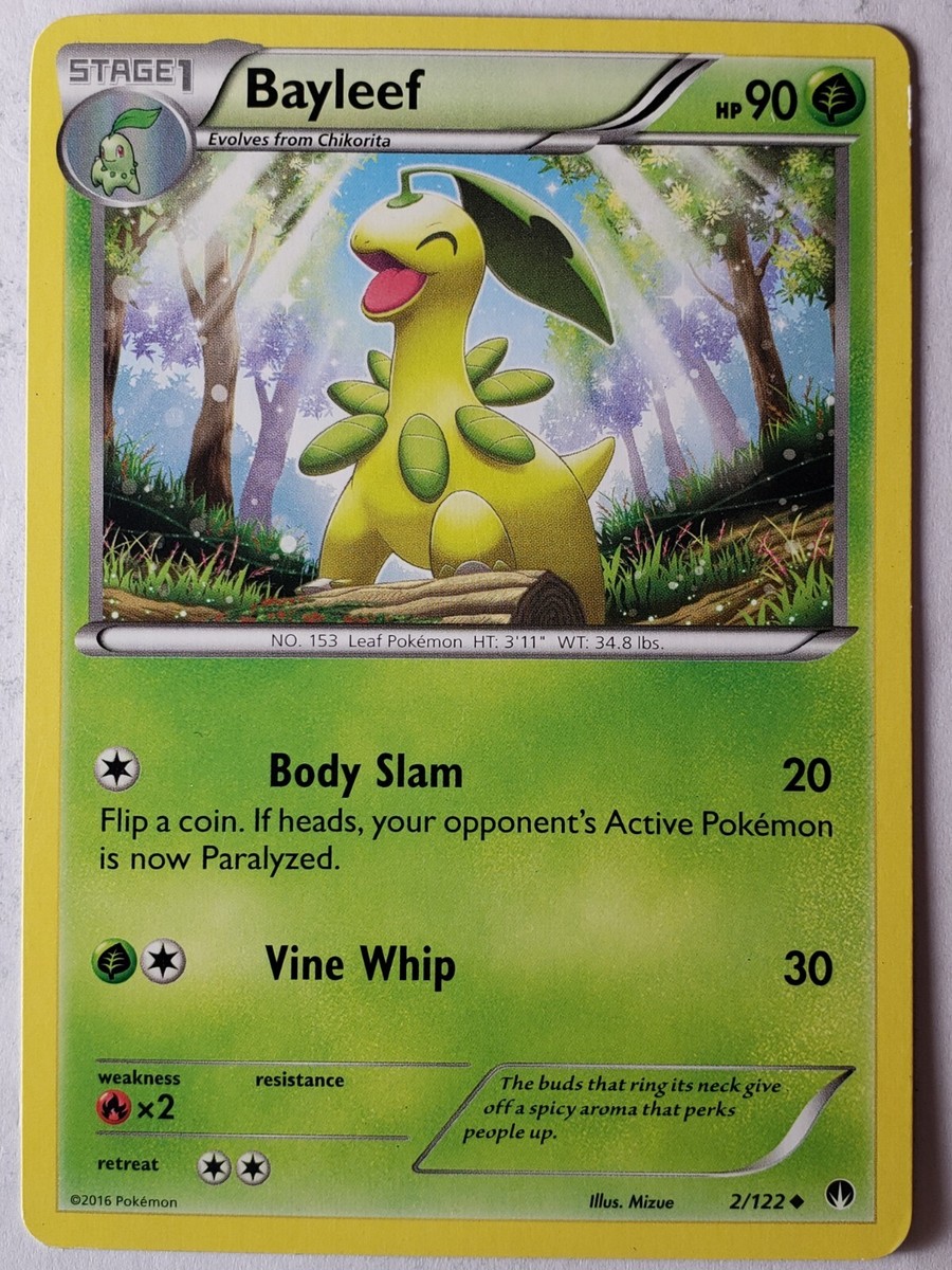 Bayleef 2/122 VLP / NM - XY Breakpoint Pokemon Card $2 Combined