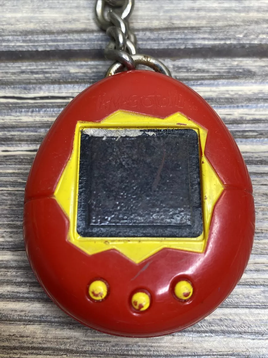 Vintage Bandai 1997 Tamagotchi White Red Key Chain McDonalds Happy Meal Toy Vintage Bandai 1997 Tamagotchi White Red Key Chain McDonalds Happy Meal Toy