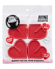 Crab Grab Mini Hearts Stomp Pad for Snowboarding - Red
