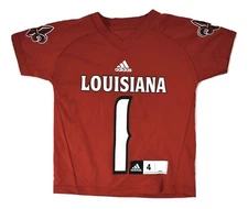 adidas Toddler & Youth Louisiana Lafayette Ragin' Cajuns Football Jersey NWT