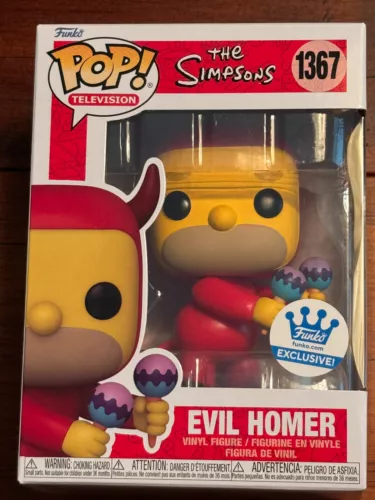 New IN HAND-FUNKO POP SIMPSONS EVIL HOMER #1367 FUNKO EXCLUSIVE-FAST SHIPPING