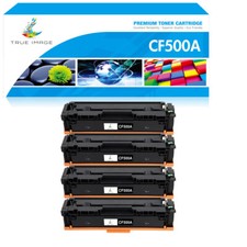 4PK Black Toner Compatible With HP 202A CF500A LaserJet Pro M254dw MFP M281fdw
