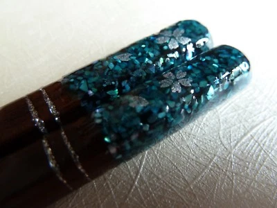 Essstäbchen,Hergestellt in Japan,RADEN,TraditionelleTechniken,Abalone-Shell - Bild 1 von 4