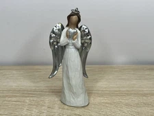 Adler Square Love Angel Ornament Holding Heart Christmas Figure Decor