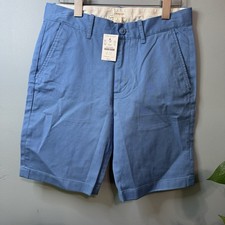 Crewcuts Boys Stretch Chino Shorts Blue Adjustable Waist. NWT. Size 16