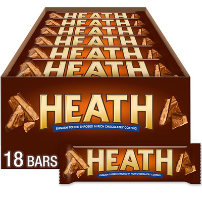 Chocolatey English Toffee Candy Bars, 1.4 Oz (18 Count)