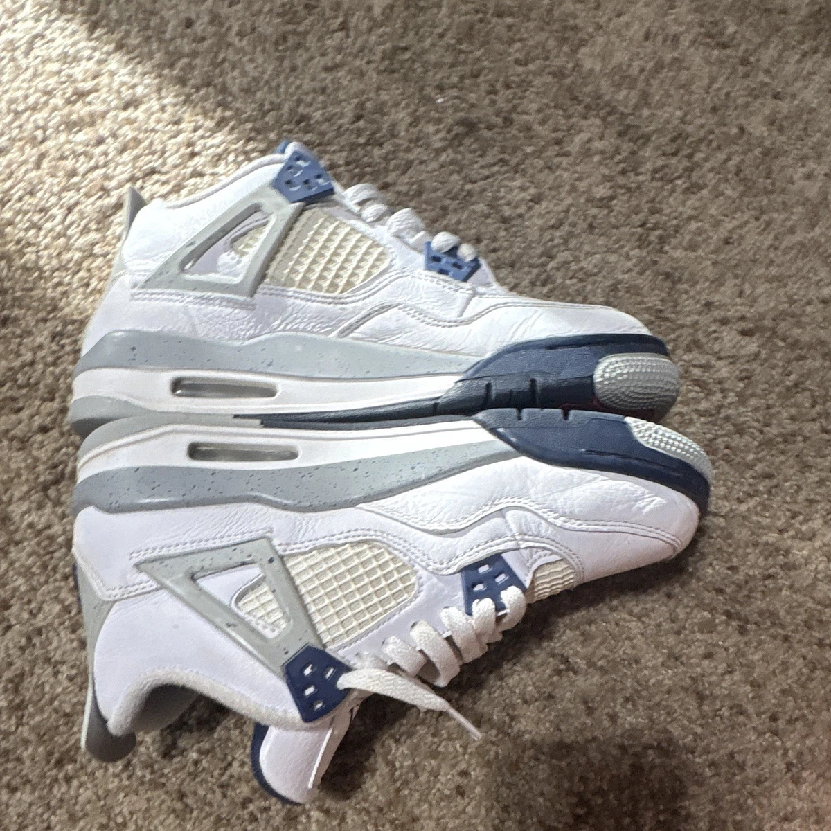 ⭐️新品未使用⭐️ Jordan Air Jordan 4 ホワイト/ブルー Jordan 4 Blue for Sale - Authenticity Guaranteed - eBay
