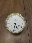Antique Brass Schatz Royal Mariner Nautical Clock No Key Alarm 7” Maritime