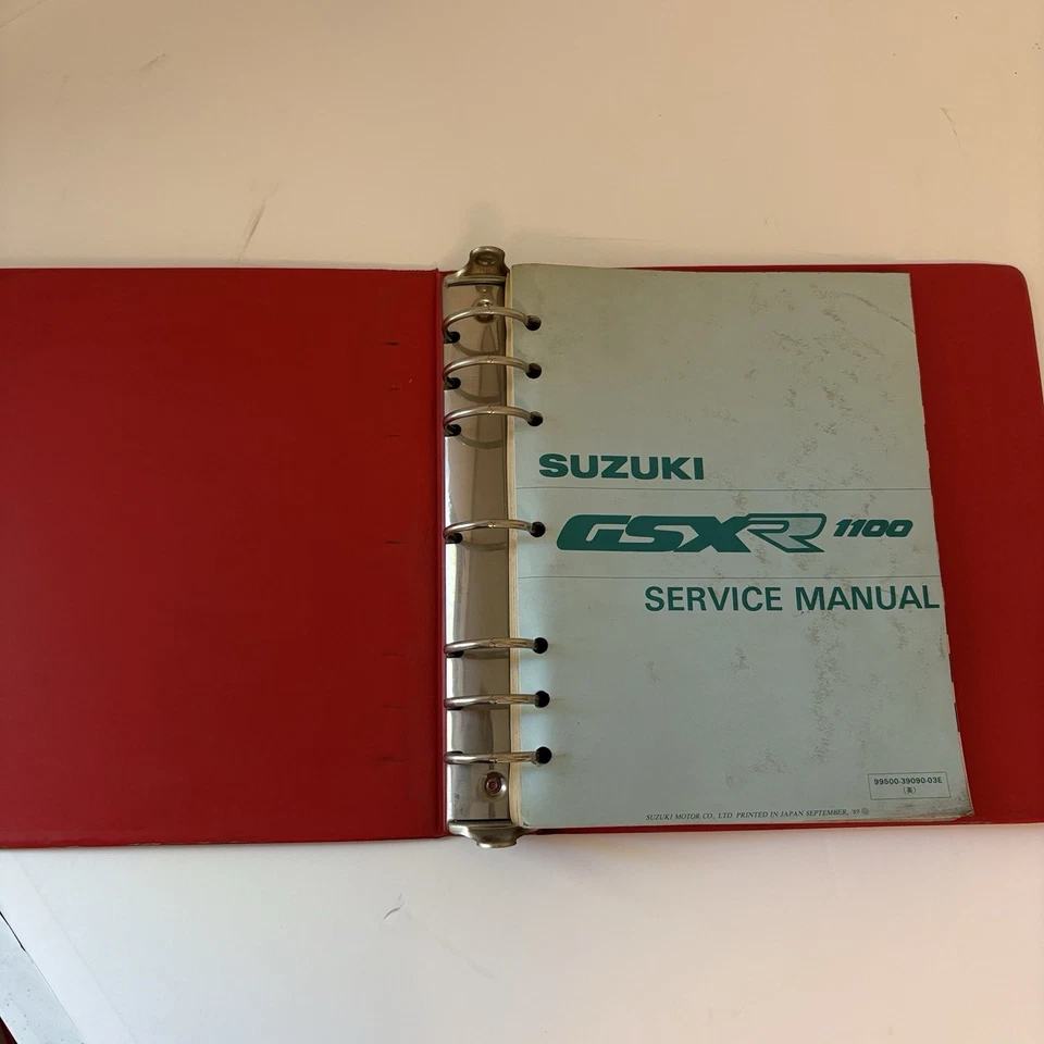89 90 铃木 GSX-R1100 K OE 工厂维修手册 99500-390-03E — 第 4/4 张图片