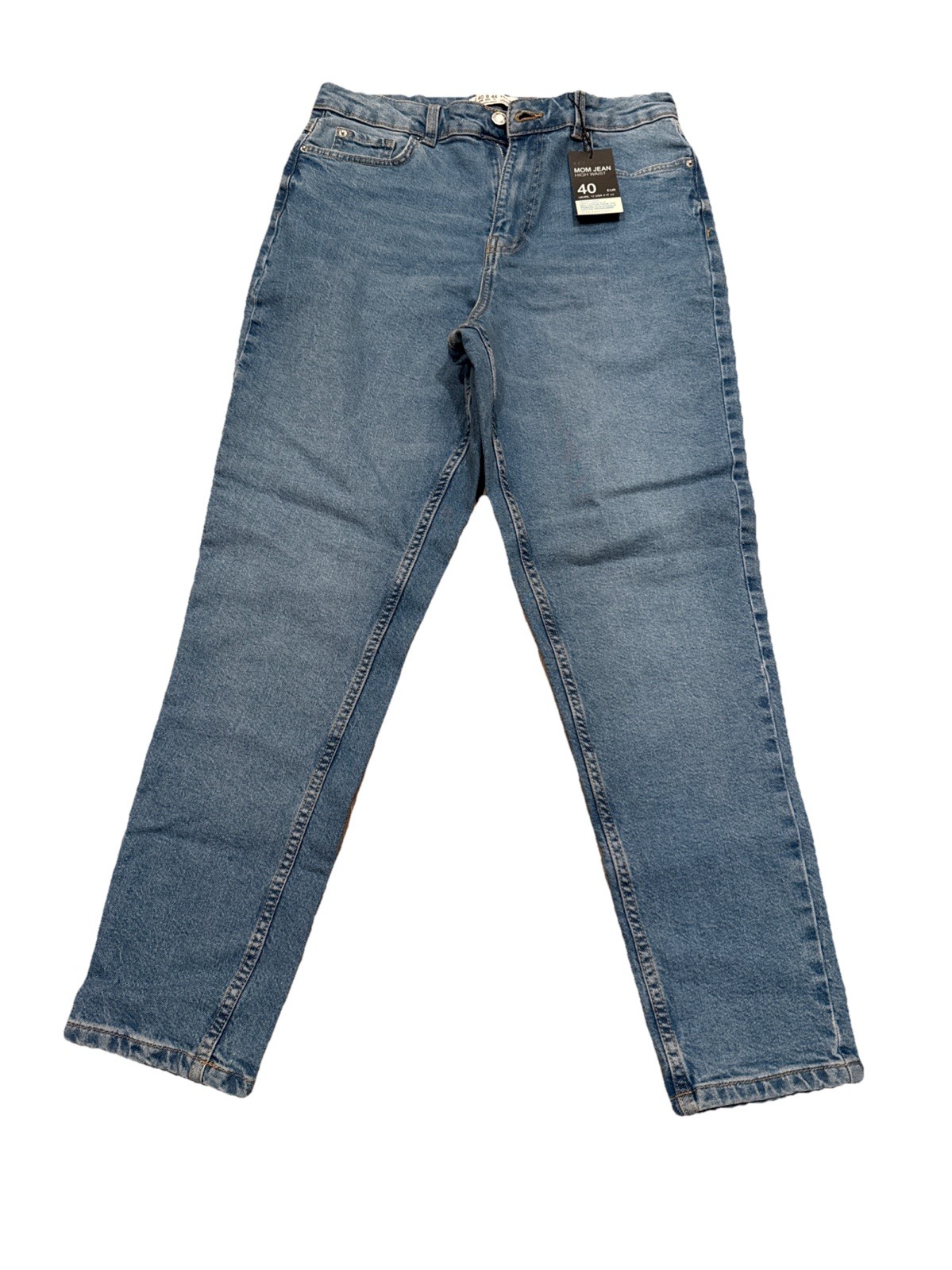 Denim Co Primark Cares Womens LIGHT BLUE  MOMS JEANS Light Wash  SIZE 8