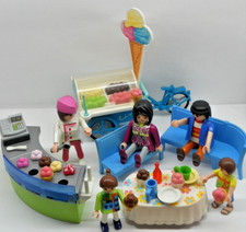 Eiswagen Eisverkauf Eisdiele + Figuren Zubehör Eis Summer Fun Figur + Playmobil